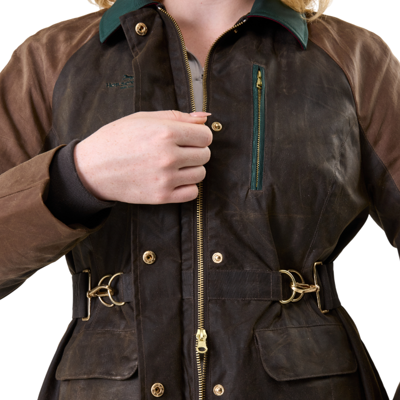 Horseware - Damesblouse met lange mouwen 40 Year Wax heritage bay/ rambo green