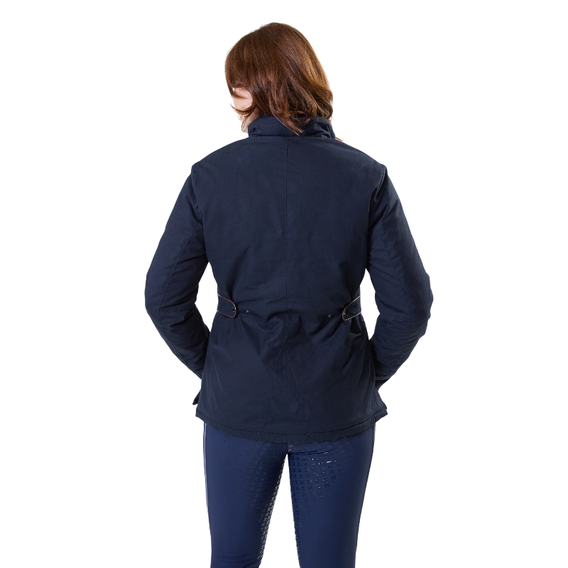 Horseware - Blouson manches longues femme Newmarket Wax marine | - Ohlala
