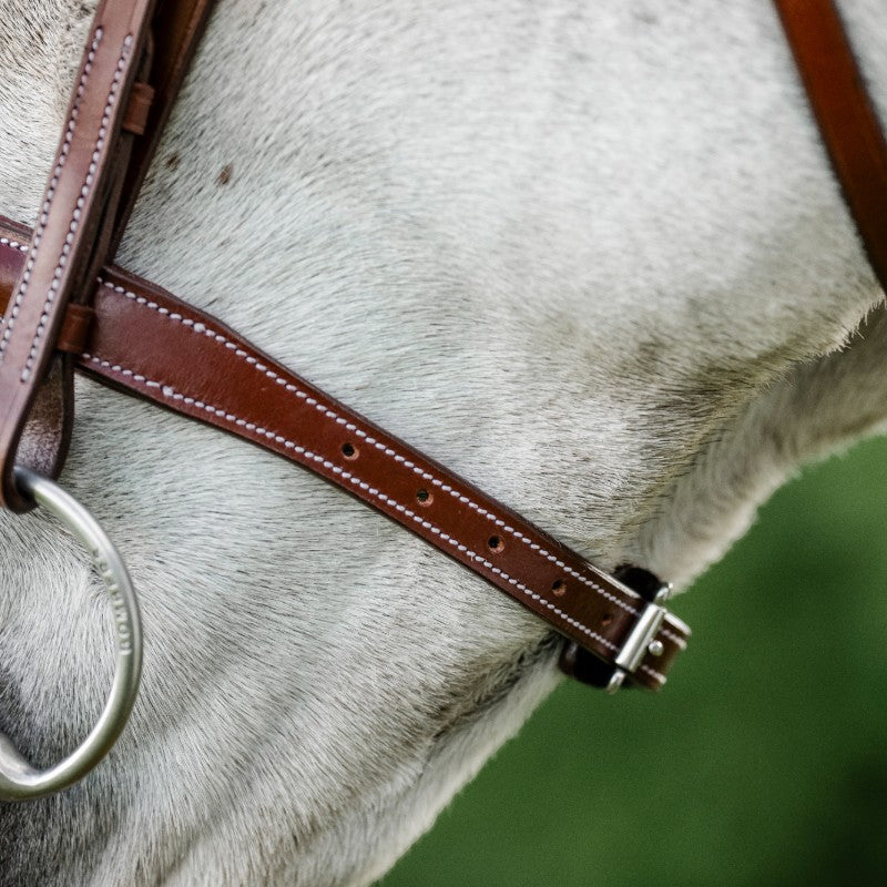 Horseware - Bridon Cavesson Hunter avec rênes dark tan