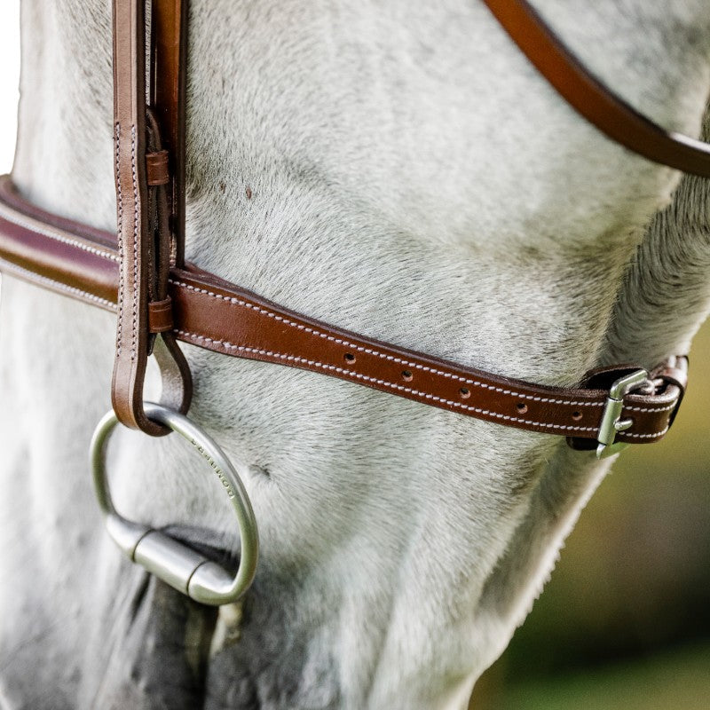 Horseware - Bridon Cavesson Hunter avec rênes dark tan