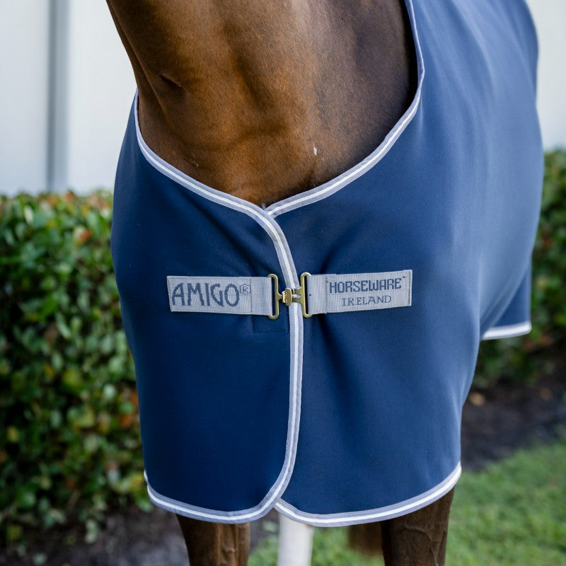 Horseware - Chemise séchante Amigo Jersey marine/ titanium grey/ argent | - Ohlala