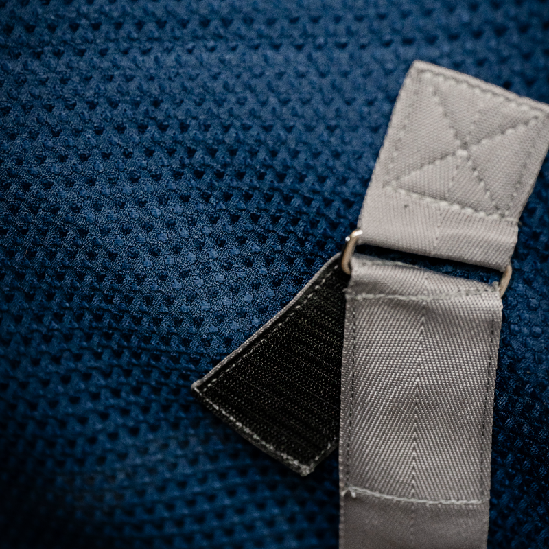 Horseware - Chemise séchante Rambo Techni Waffle marine/ thunderstorm grey/ argent | - Ohlala