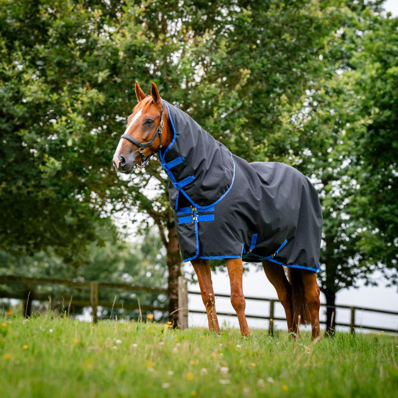 Horseware - Couverture d'extérieur Amigo Ripstop 900 Plus noir/ classic blue 200g | - Ohlala