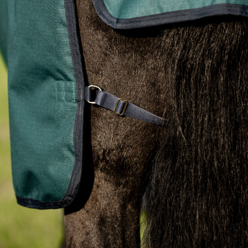 Horseware - Couverture d'extérieur Amigo Ripstop Plus Turnout dynasty green/ marine/ argent 200g | - Ohlala