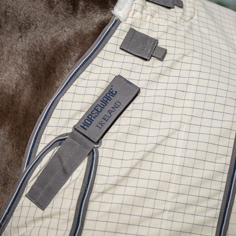 Horseware - Rambo Optimo Supreme Summer outdoor cover marine check/ thunderstorm grey/ silver 0g
