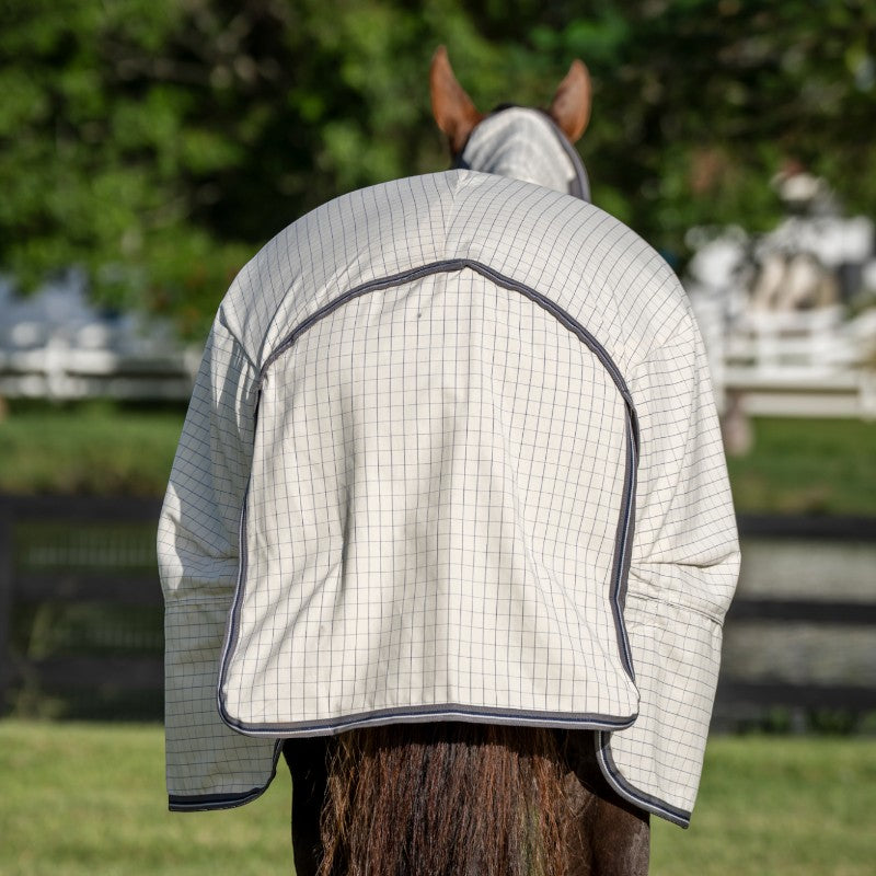 Horseware - Rambo Optimo Supreme Summer outdoor cover marine check/ thunderstorm grey/ silver 0g