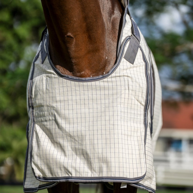 Horseware - Rambo Optimo Supreme Summer outdoor cover marine check/ thunderstorm grey/ silver 0g