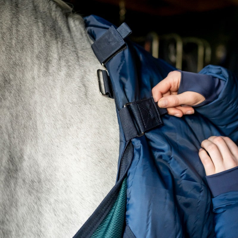 Horseware - Amigo Ripstop Isolator deken dynastie groen/ marine/ zilver 200g