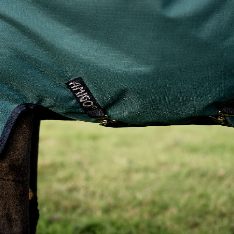 Horseware - Couverture d'extérieur Amigo Ripstop Pony Turnout dynasty green/ marine/ argent 0g | - Ohlala