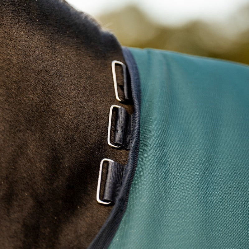 Horseware - Couverture d'extérieur Amigo Ripstop Pony Turnout dynasty green/ marine/ argent 0g | - Ohlala