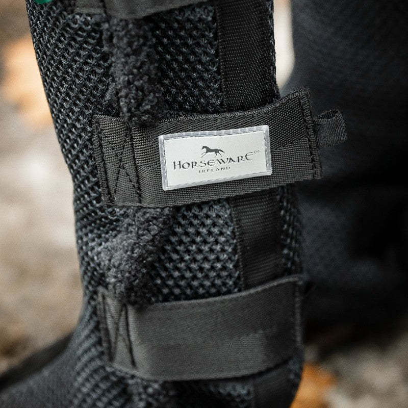 Horseware - Guêtres fermées de protection Show Ready noir/ argent | - Ohlala