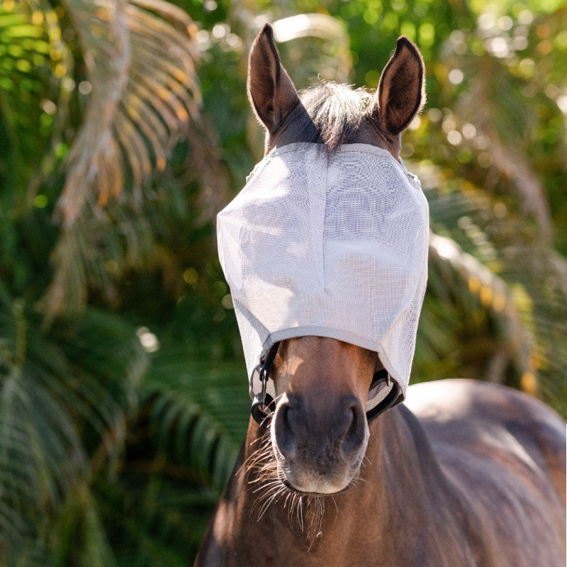 Horseware - Masque anti-mouches No Ears argent/ titanium grey/ argent | - Ohlala