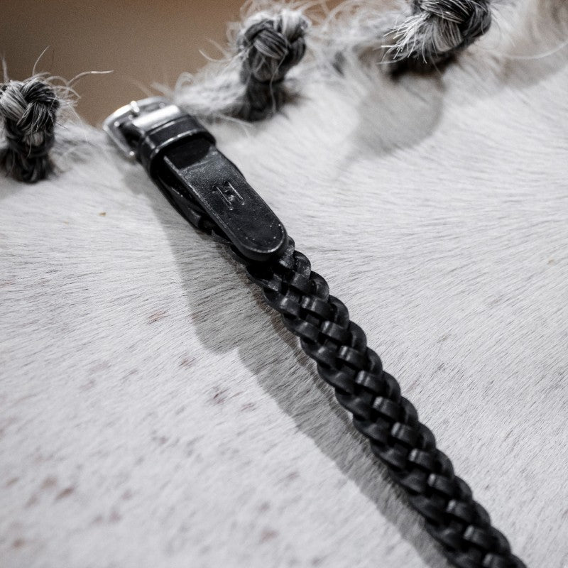Horseware - Black Plaited Rênes
