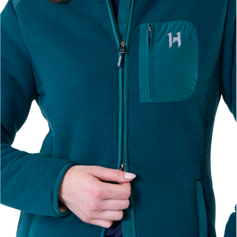 Horseware - Dames fleece jas met lange mouwen Pace dynasty green