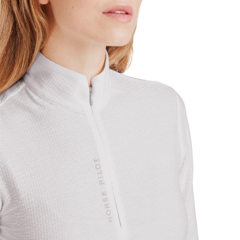 Horse Pilot - Baselayer manches longues femme Suntech wind grey | - Ohlala