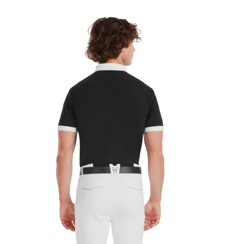 Horse Pilot - Chemise de concours manches courtes homme Aerolight noir | - Ohlala
