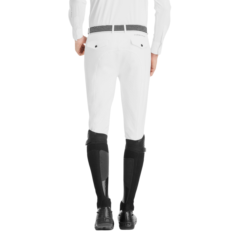 Horse Pilot - Pantalon d'équitation homme X-Grip blanc | - Ohlala