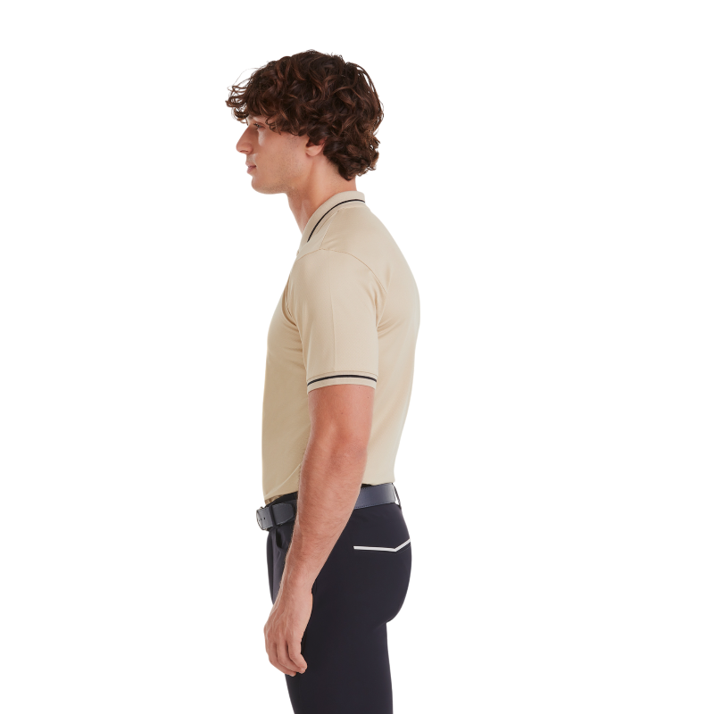 Horse Pilot - Polo manches courtes homme Atlas latte | - Ohlala