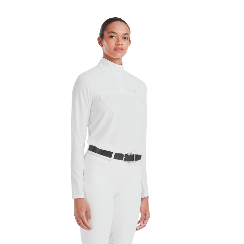 Horse Pilot - T-shirt manches longues femme Sunrise blanc | - Ohlala