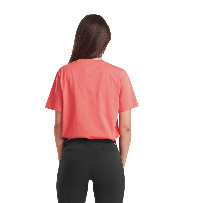 Horse Pilot - T-shirt manches courtes femme Team rose coral | - Ohlala