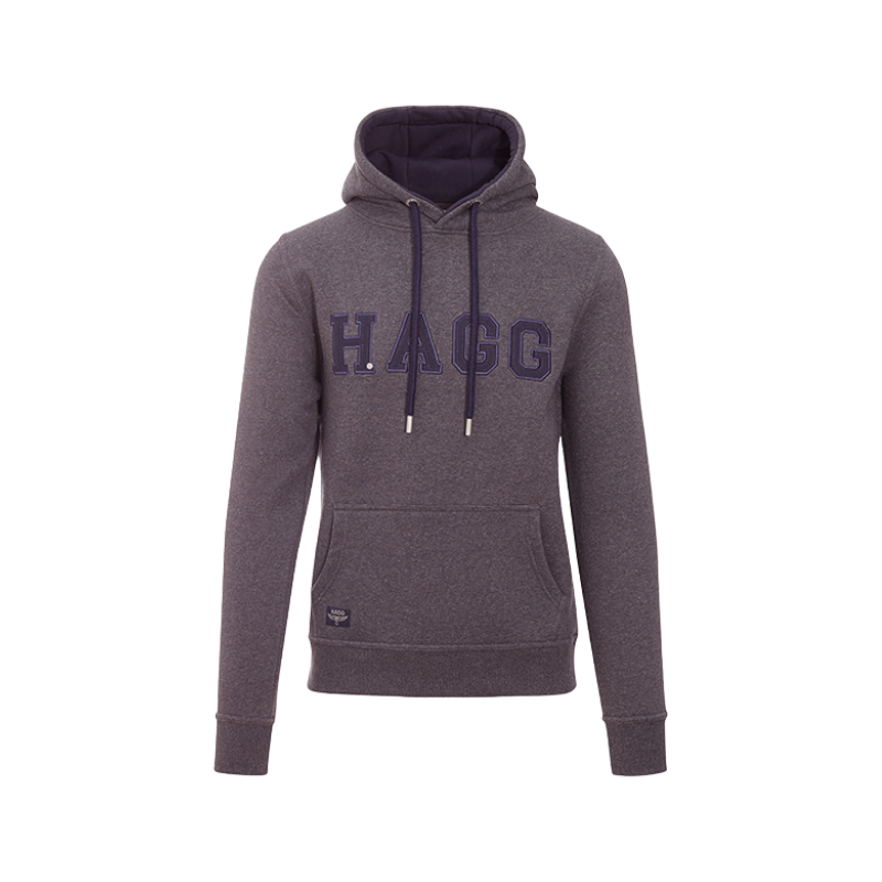 Hagg - Sweat à capuche homme gris anthracite/ marine | - Ohlala