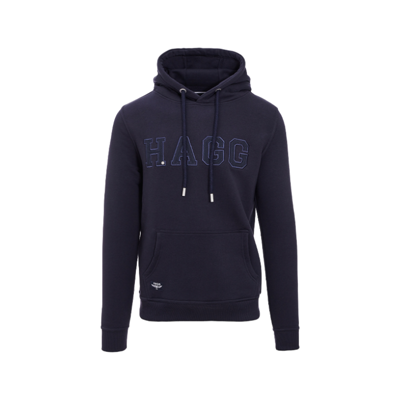 Hagg - Sweat à capuche homme marine | - Ohlala