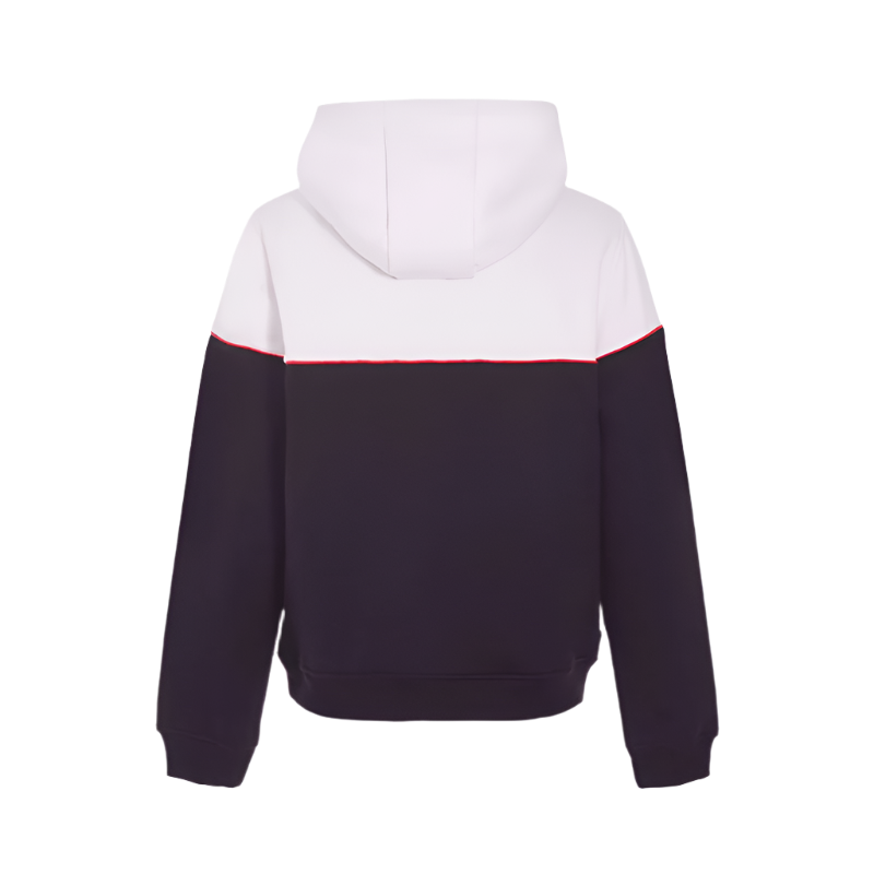 Hagg - Sweat hoodie à capuche blanc / marine | - Ohlala