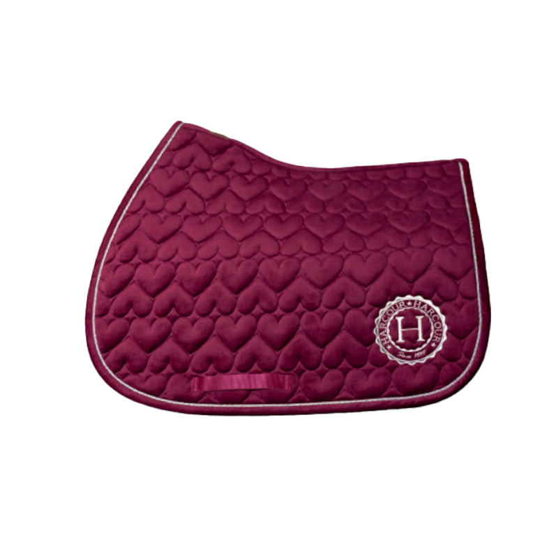 Harcour - Tapis de selle Valentine bordeaux
