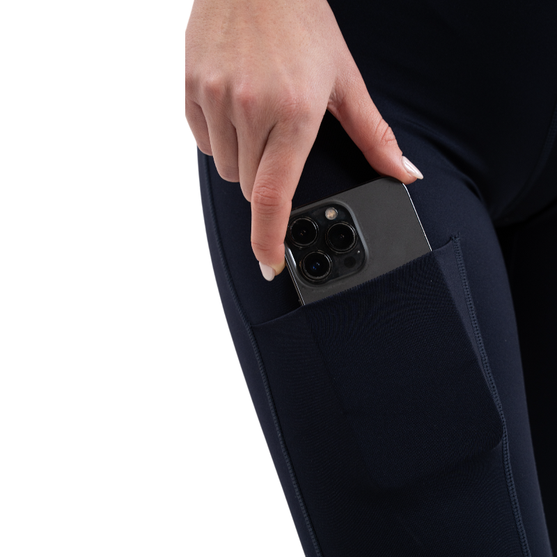 Harcour - Legging d'équitation femme Brookie marine/ emerald green | - Ohlala