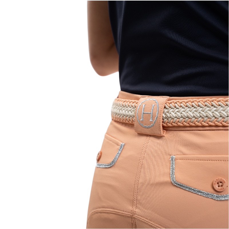 Harcour - Pantalon d'équitation femme Jaltika abricot | - Ohlala