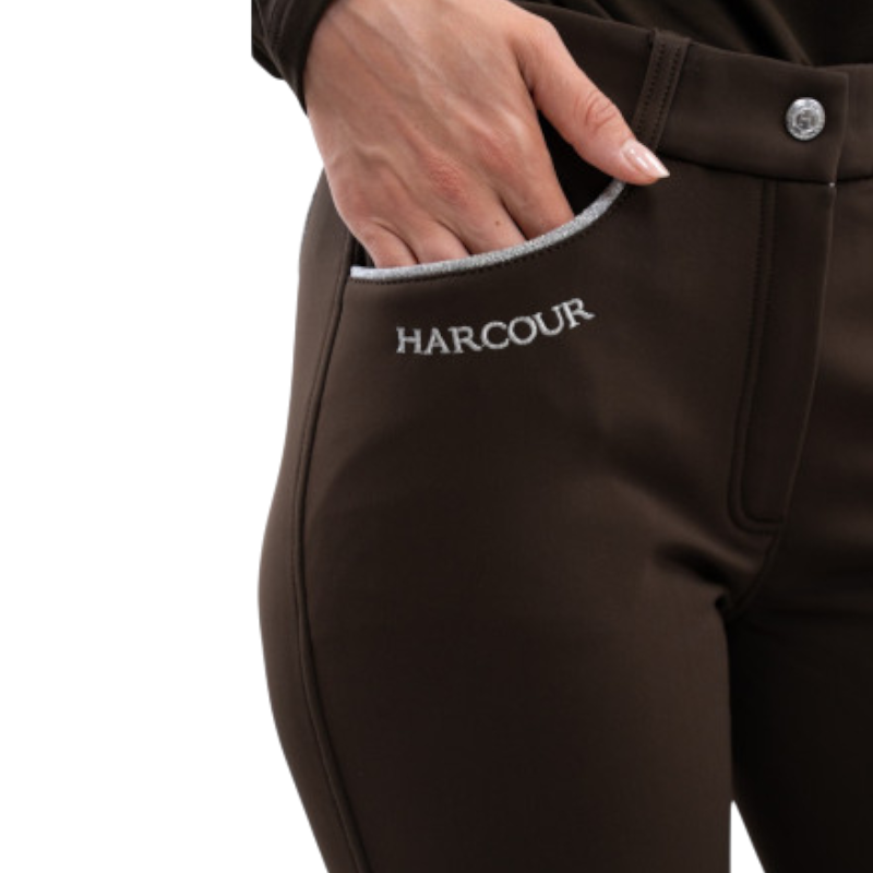 Harcour - Damen-Reitleggings aus polarer Jaipur-Kakao