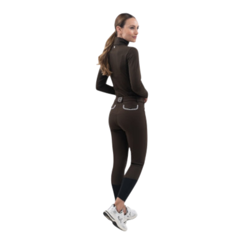 Harcour - Damen-Reitleggings aus polarer Jaipur-Kakao
