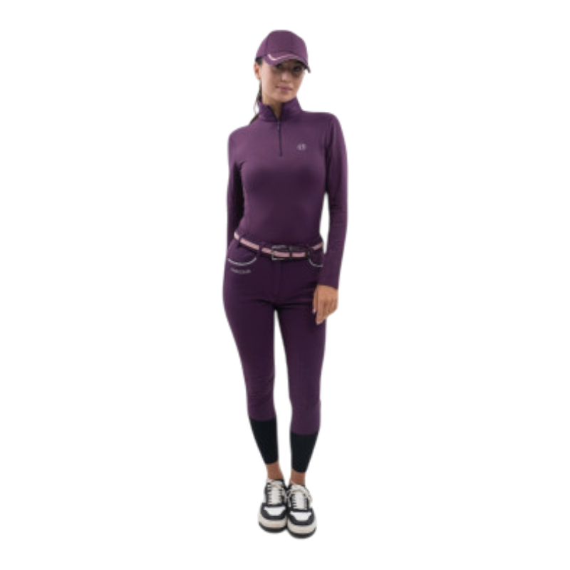 Harcour - Damen Fleece-Reithose Jaipur Figue