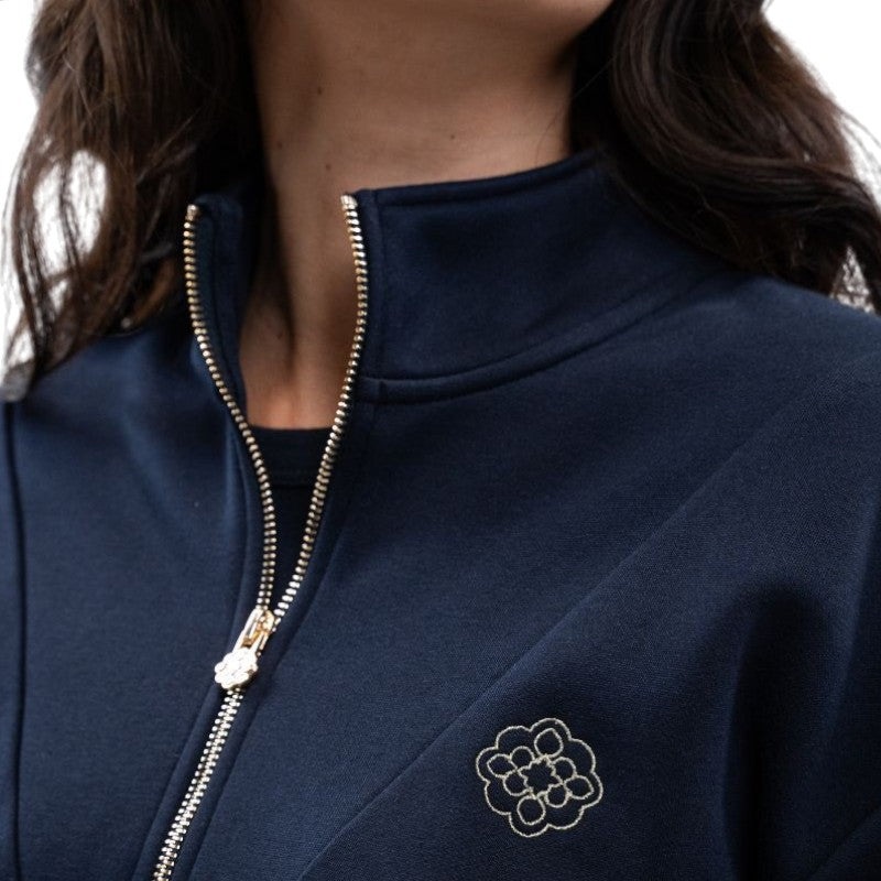 Harcour - Women's zip sweatshirt Louise navy Harcour x Versailles