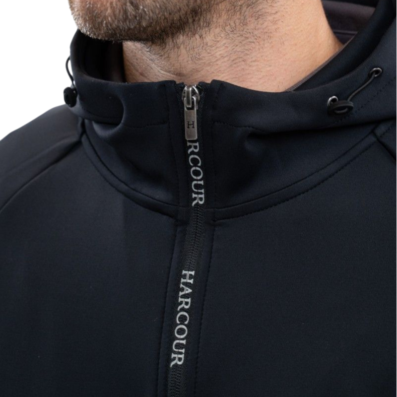 Harcour - Sweat technique zippé homme Aron noir | - Ohlala