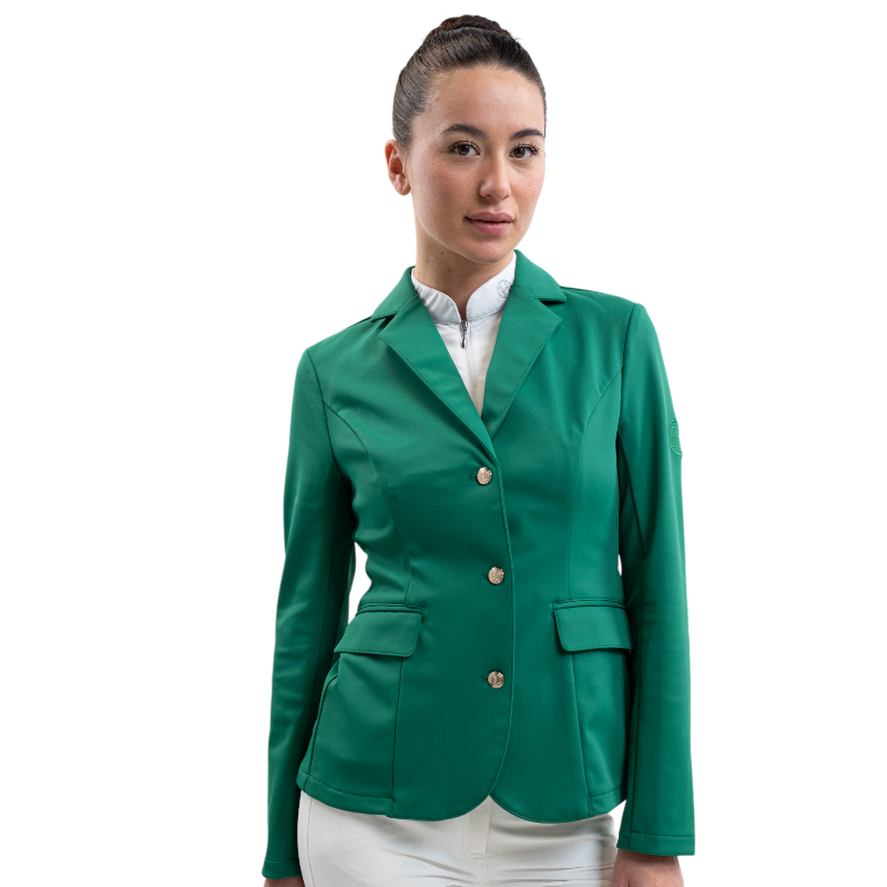 Harcour - Veste de concours femme Jismy emerald green | - Ohlala