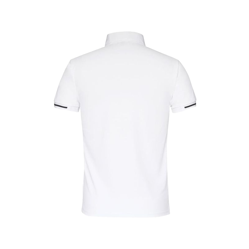 Harcour - Polo manches courtes de concours Crystallo Rider Blanc | - Ohlala