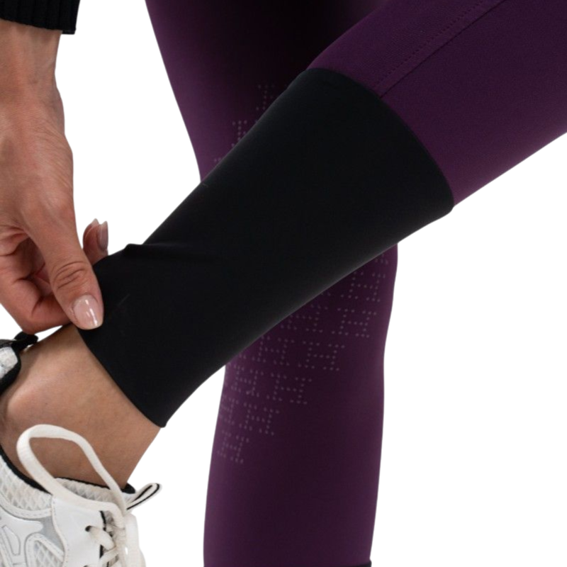 Harcour - Pantalon d'équitation polaire femme Jaipur figue | - Ohlala