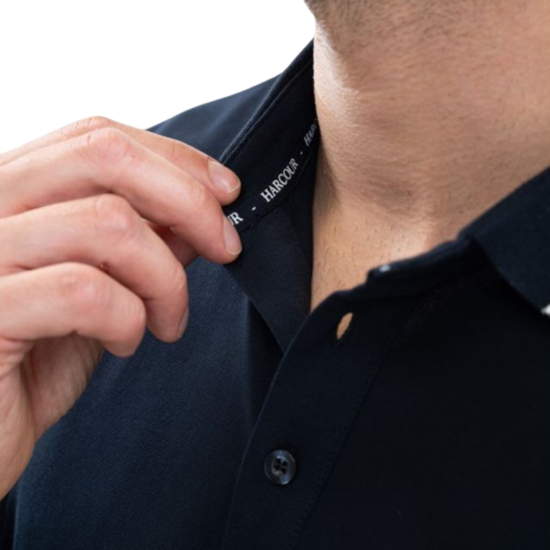 Harcour - Polo met lange mouwen voor heren Malik marine