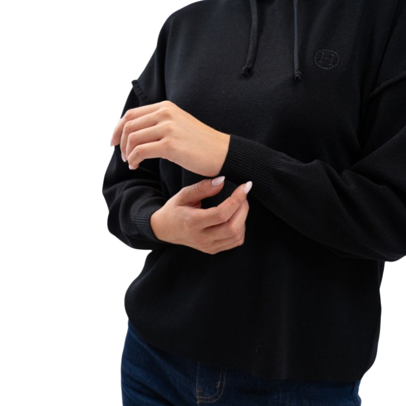 Harcour - Women's hoodie Feather black