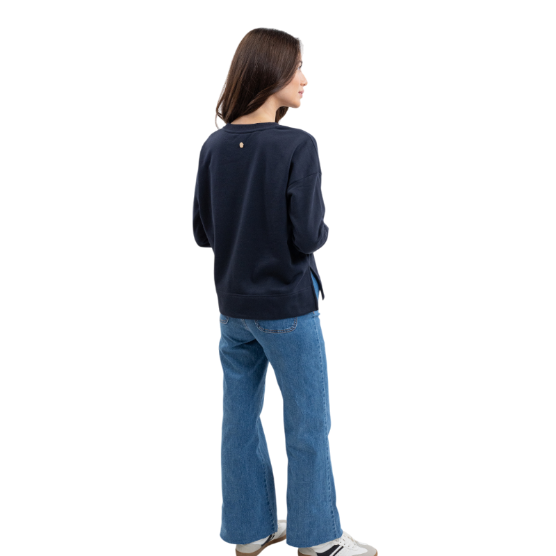 Harcour - Dames sweat met lange mouwen Santana marine