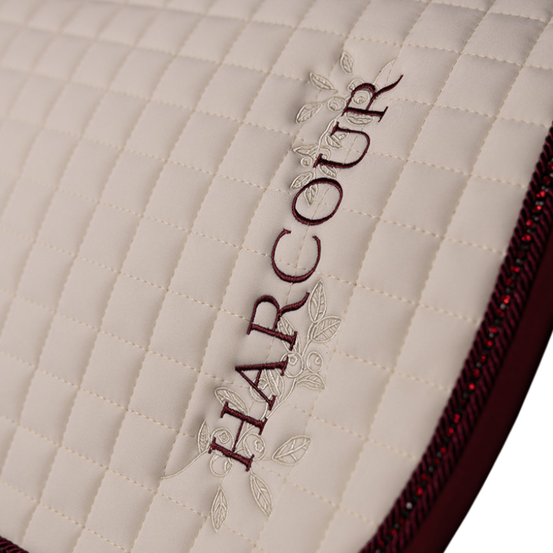 Harcour - Tapis de selle Cramberries écru | - Ohlala