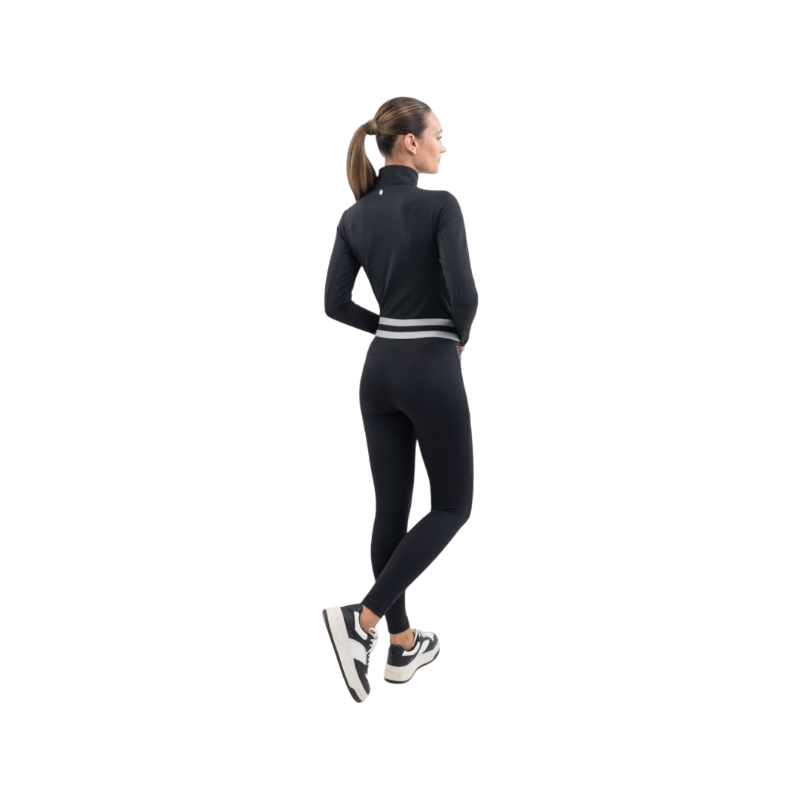 Harcour - Women's equestrian leggings Volta black/light gray