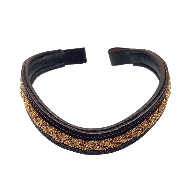 Hekktor Leather - Frontal Theïa Havane / Or | - Ohlala