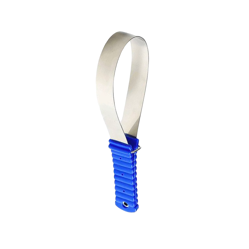 Hippotonic - Couteau de chaleur droit lame lisse bleu | - Ohlala