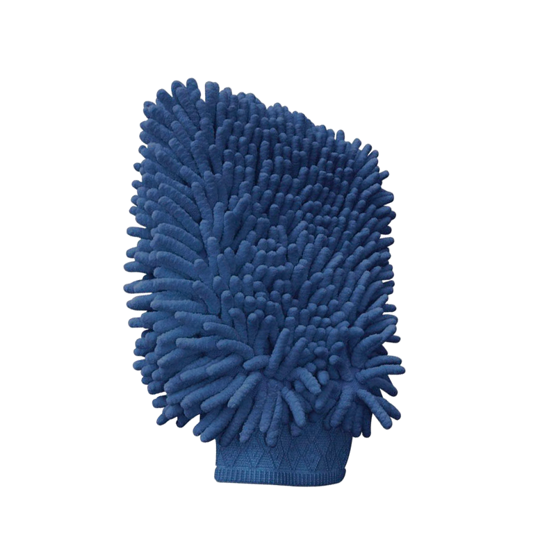 Hippotonic - Gant de pansage Chenille bleu | - Ohlala