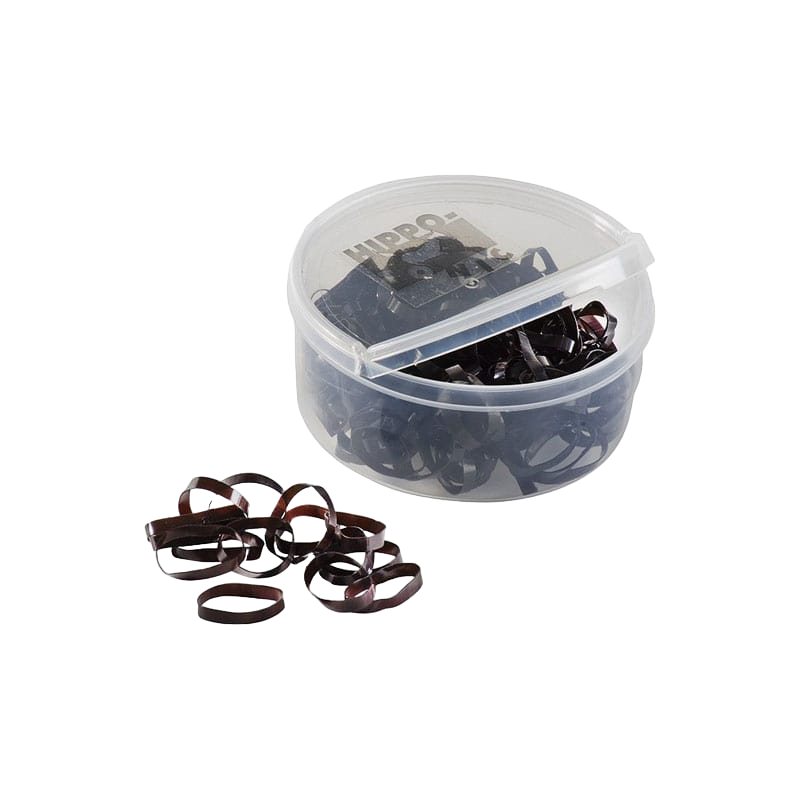 Hippotonic - 450 élastiques silicone marron | - Ohlala