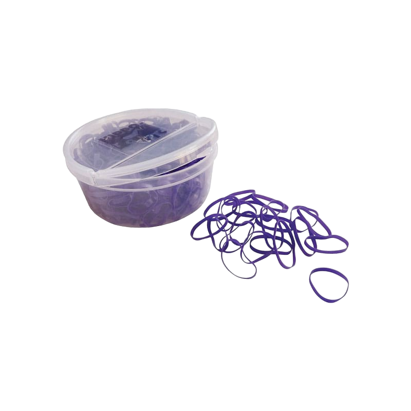 Hippotonic - 450 élastiques silicone violet | - Ohlala