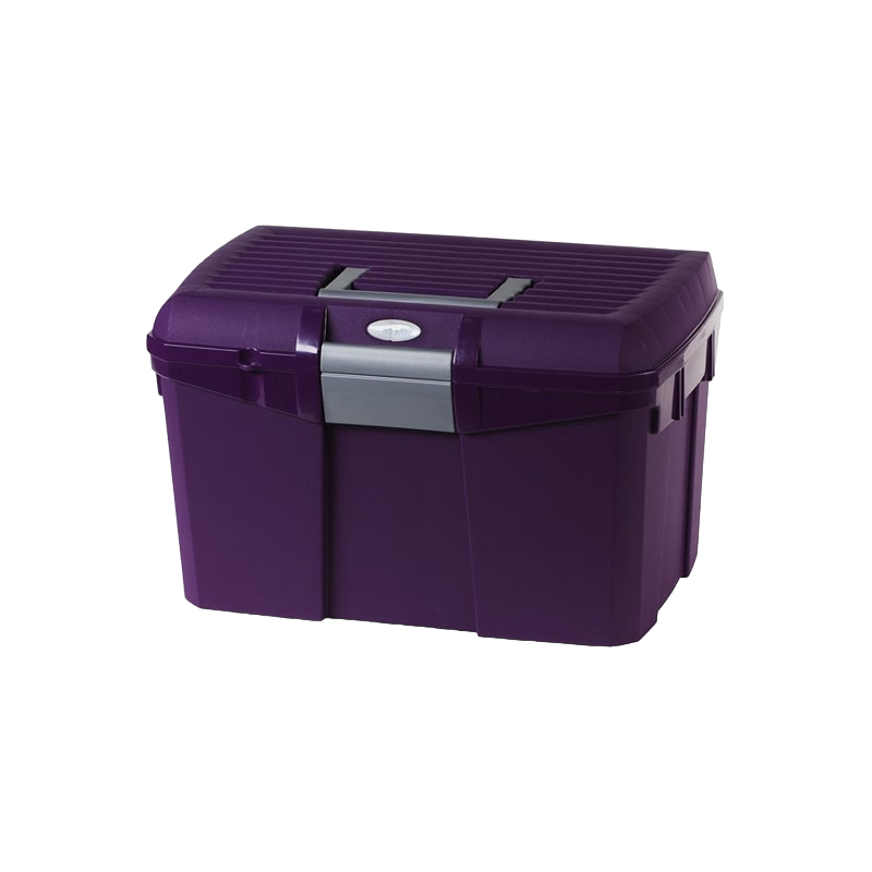 Hippotonic - Coffre de pansage violet/gris | - Ohlala