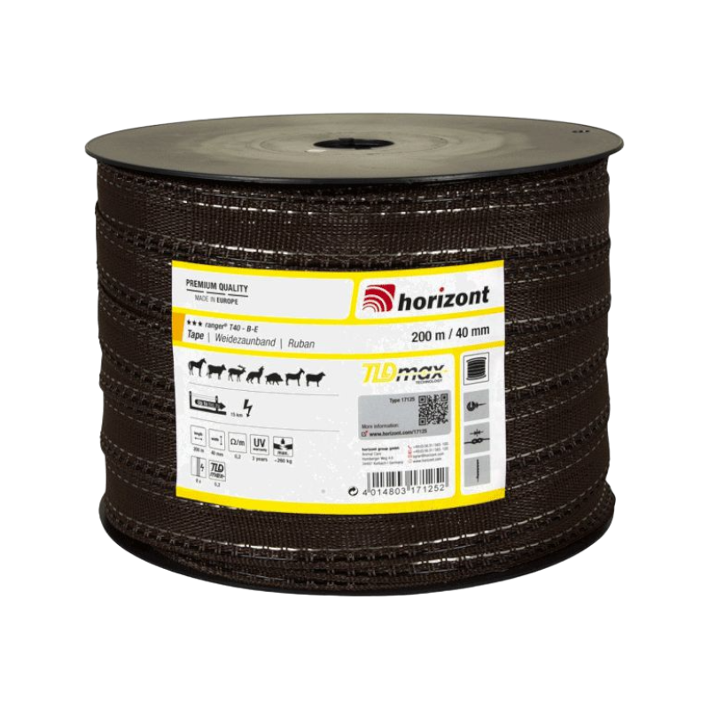 Horizont - Ruban Equistop 40mm/200m marron | - Ohlala